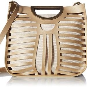 T-Shirt & Jeans Under the Palms Cage Satchel